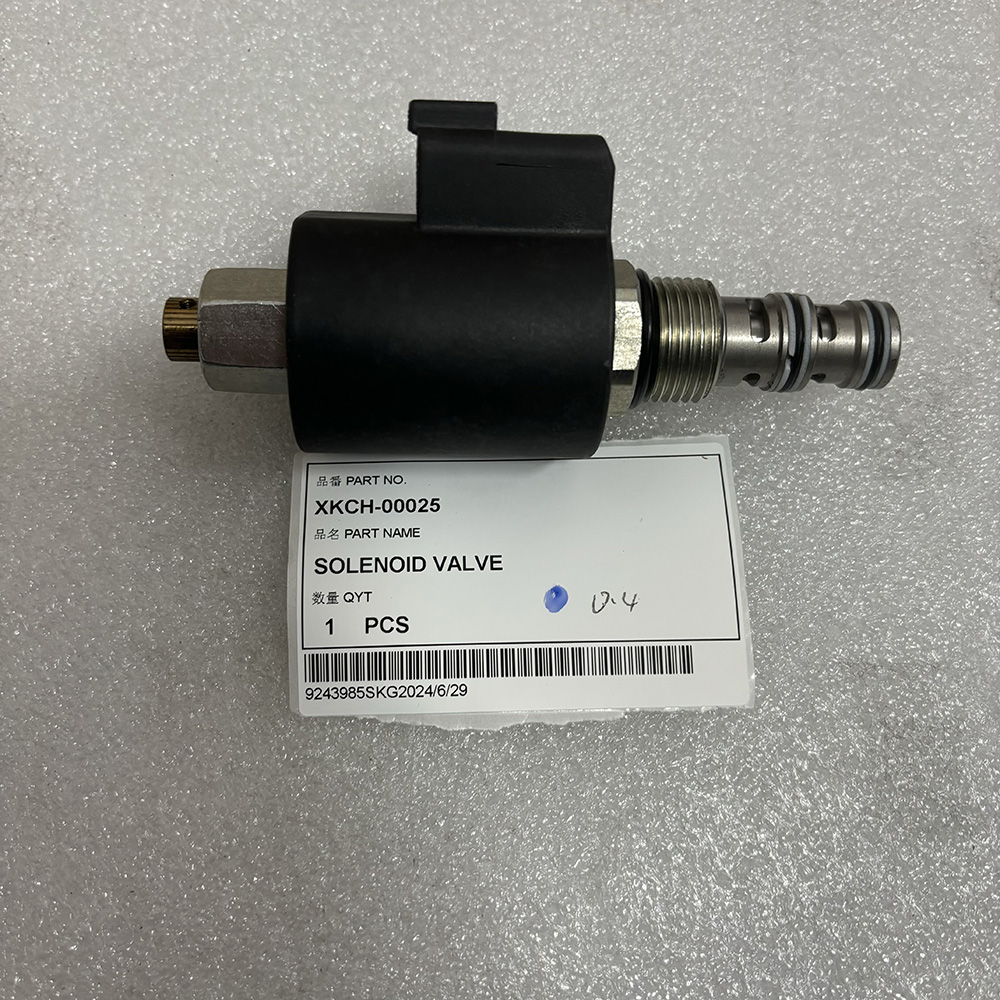 Hyundai XKCH-00025, XKCH-00022 solenoid valve, hydraulic valve Hyundai, R140LC-9 solenoid, R210LC-9 valve replacement, R250LC-9 excavator parts, R480LC-9 solenoid valve, Hyundai wheel excavator valve, OEM Hyundai hydraulic parts.