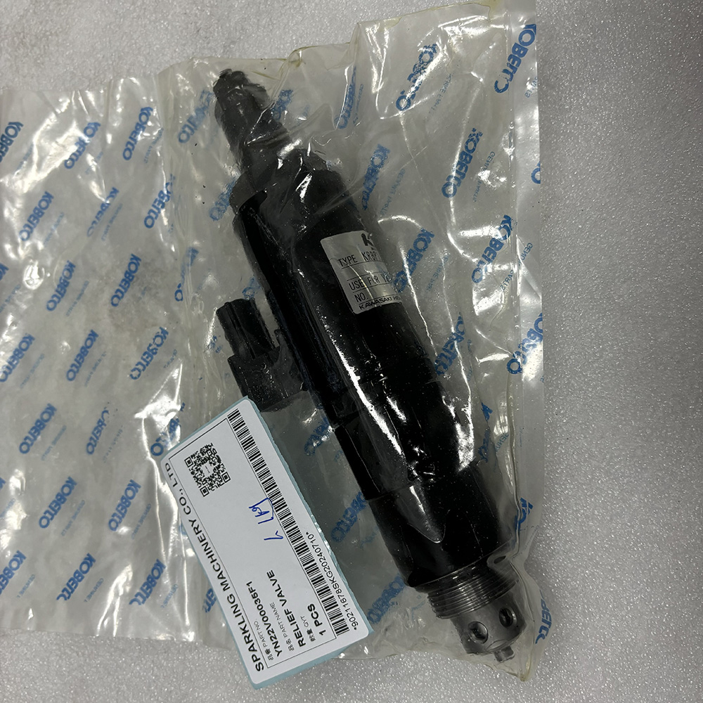 Kobelco YN22V00035F1, solenoid valve SK260-9, SK350-9 hydraulic valve, Kobelco excavator parts, hydraulic overload valve, SK170-8 solenoid replacement, OEM Kobelco valve YN22V00035F1.