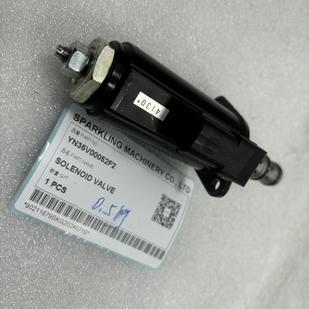 Kobelco YN35V00054F1, YN35V00052F2, Kobelco solenoid valve, hydraulic control valve, SK295-9 valve, SK350-9 solenoid, SK260-9 Kobelco parts, SK210-8 hydraulic valve, SK140SRLC replacement, OEM Kobelco valve