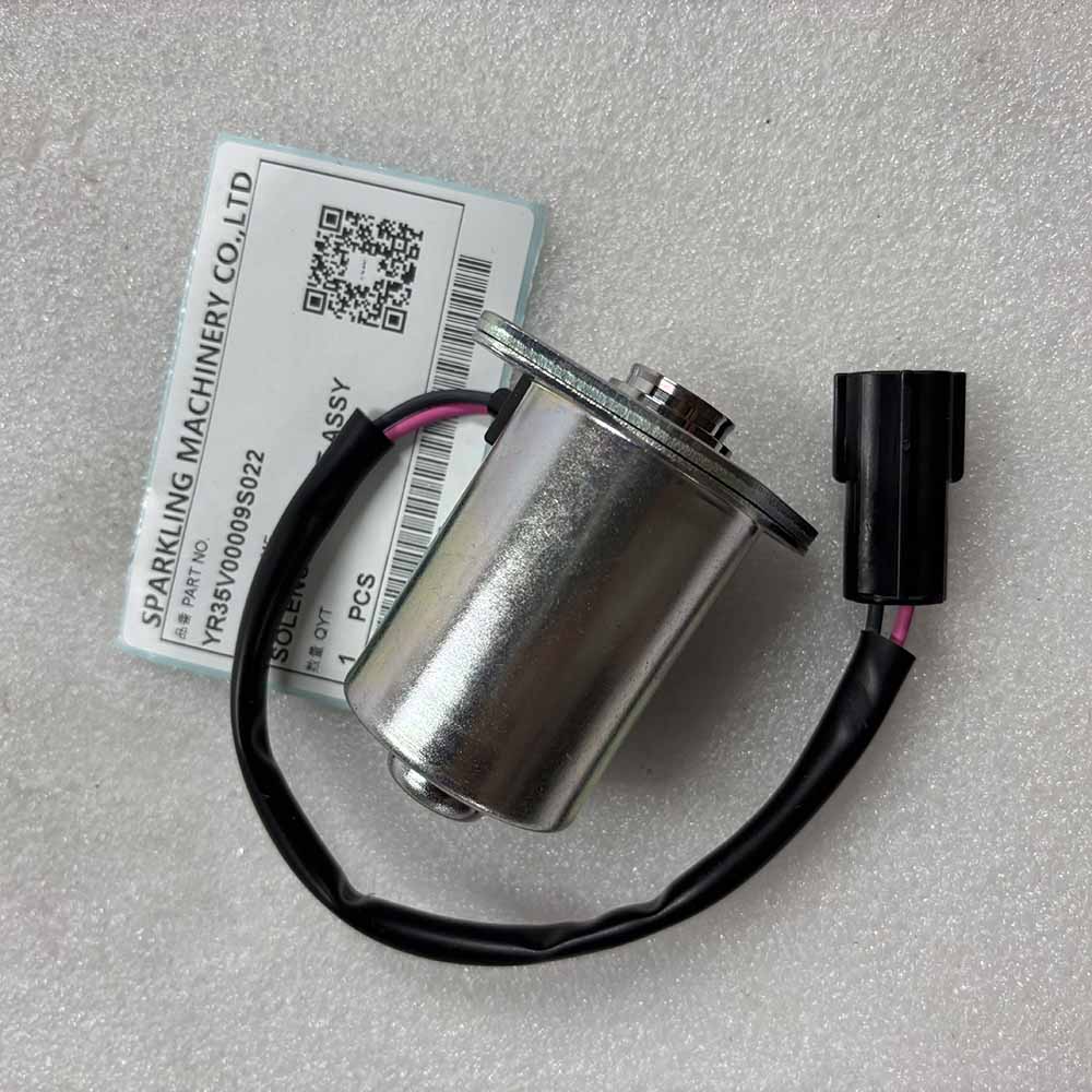 KOBELCO EXCAVATOR PARTS MADE IN CHINA NEW YR35V00009S022 SOLENOID VALVE ASSY SPARKLING MACHINERY