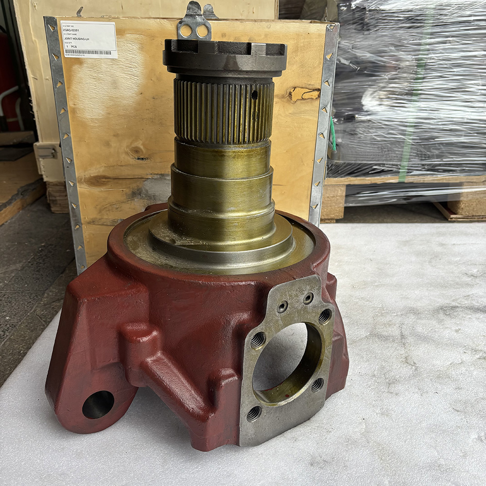 ZGAQ-02351 joint housing, Hyundai R200W-7 excavator part, R210W-9 LH joint housing, wheel excavator axle housing, Hyundai joint housing, SPARKLING MACHINERY parts, left-hand axle housing