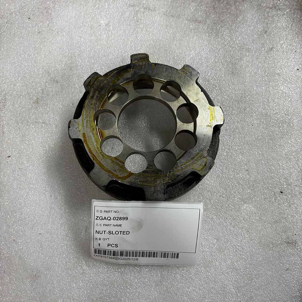 ZGAQ-02899 Slotted Castle Nut for Hyundai R140W-9 HW140 Excavators