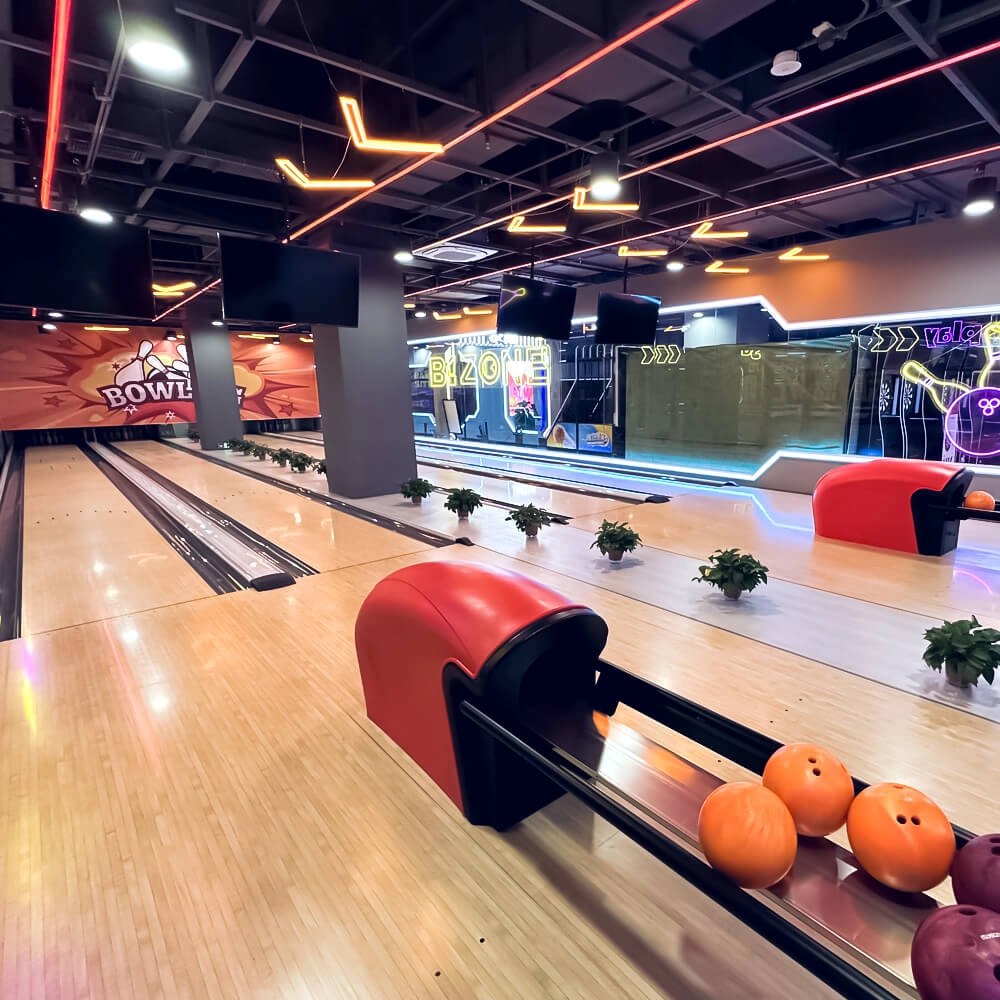 Flying Bowling - armador de pinos de corda para boliche