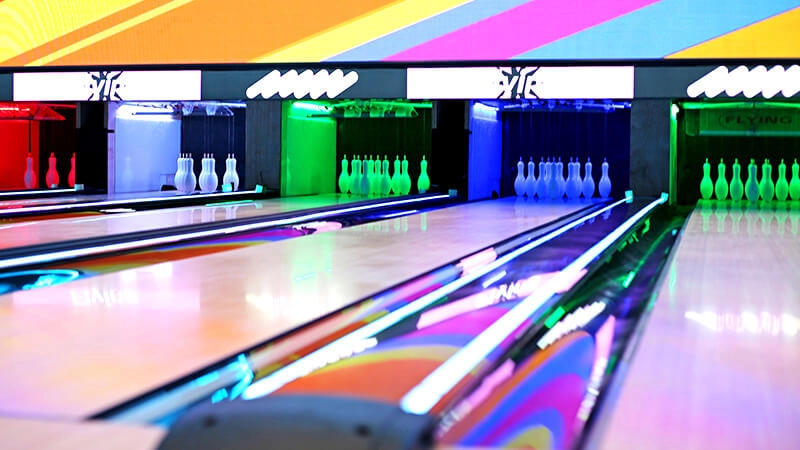 Flying Bowling - Iluminação LED programável