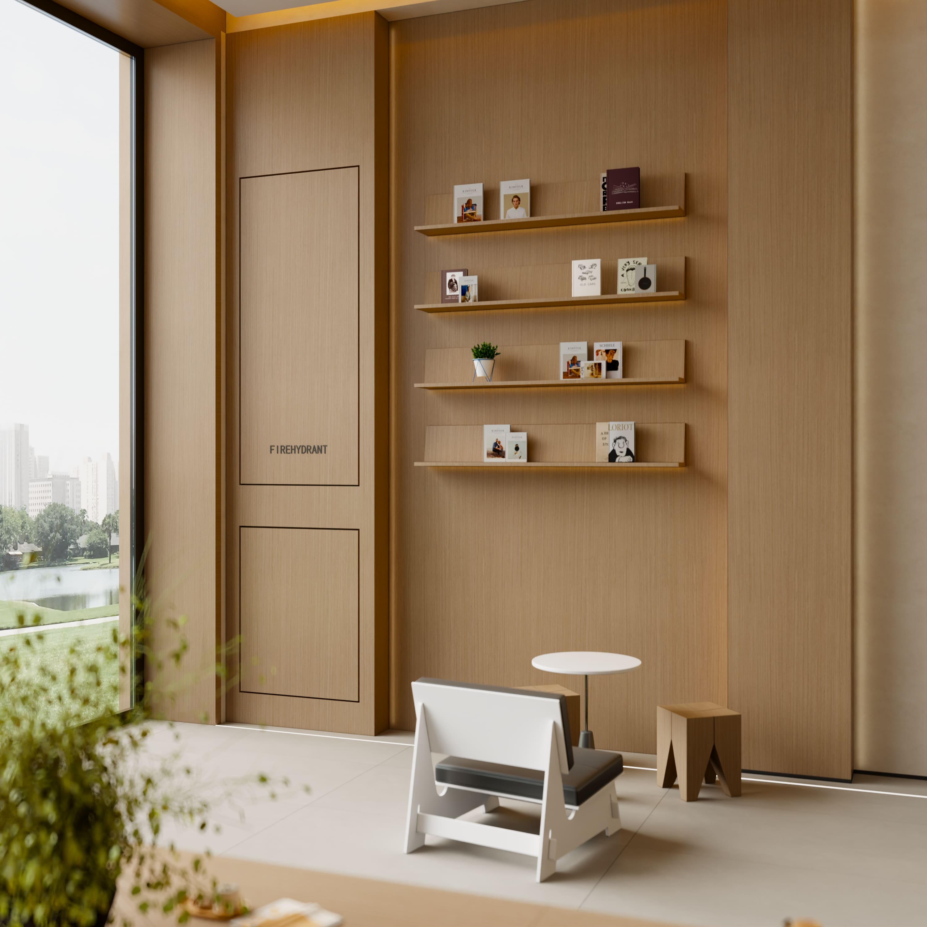 Modern Minimalist Coffee Bar Furniture Set – Custom Designed Bar Counter, Display Shelves & Seating (7) - MINGSUN