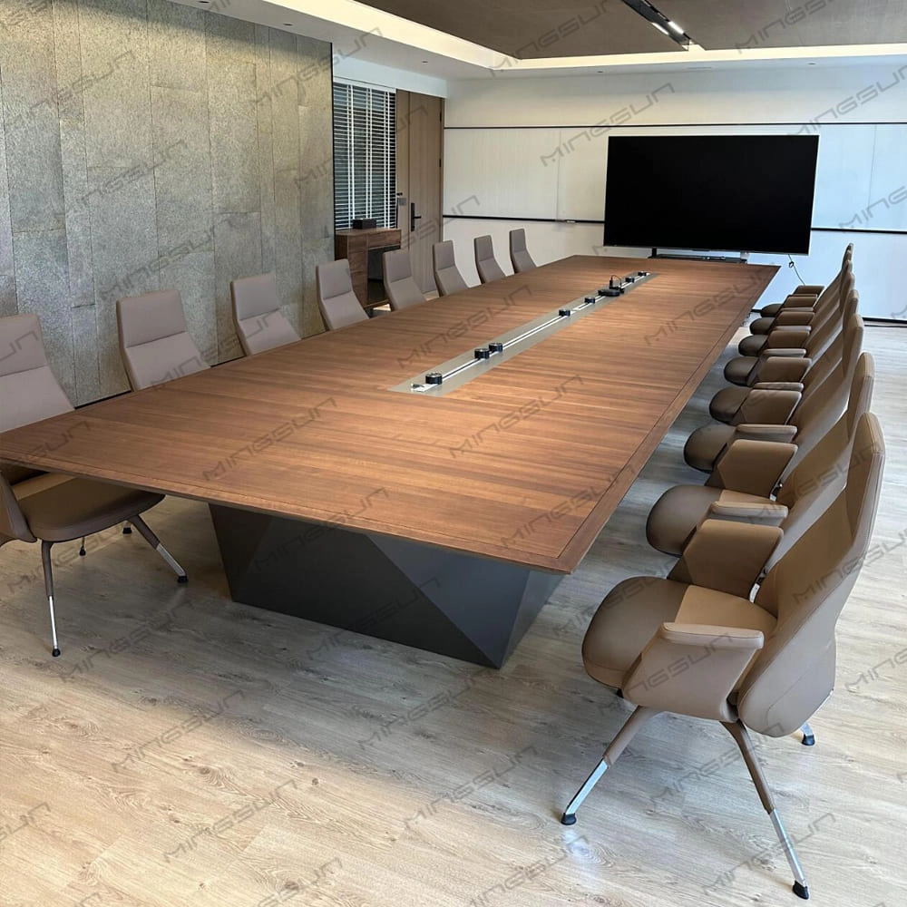 Modern-Conference-Table-with-Integrated-Power-System-–-Custom-Designed-Meeting-Furniture-for-Hotels-&-Offices - MINGSUN Modern Conference Table with Integrated Power System – Custom Designed Meeting Furniture for Hotels & Offices - MINGSUN