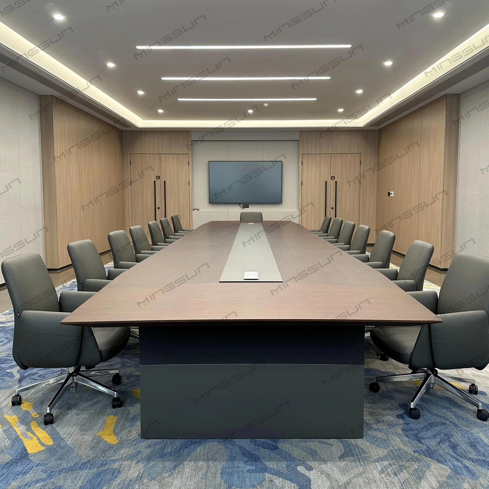 Modern-Conference-Table-with-Integrated-Power-System-–-Custom-Designed-Meeting-Furniture-for-Hotels-&-Offices - MINGSUN Modern Conference Table with Integrated Power System – Custom Designed Meeting Furniture for Hotels & Offices - MINGSUN