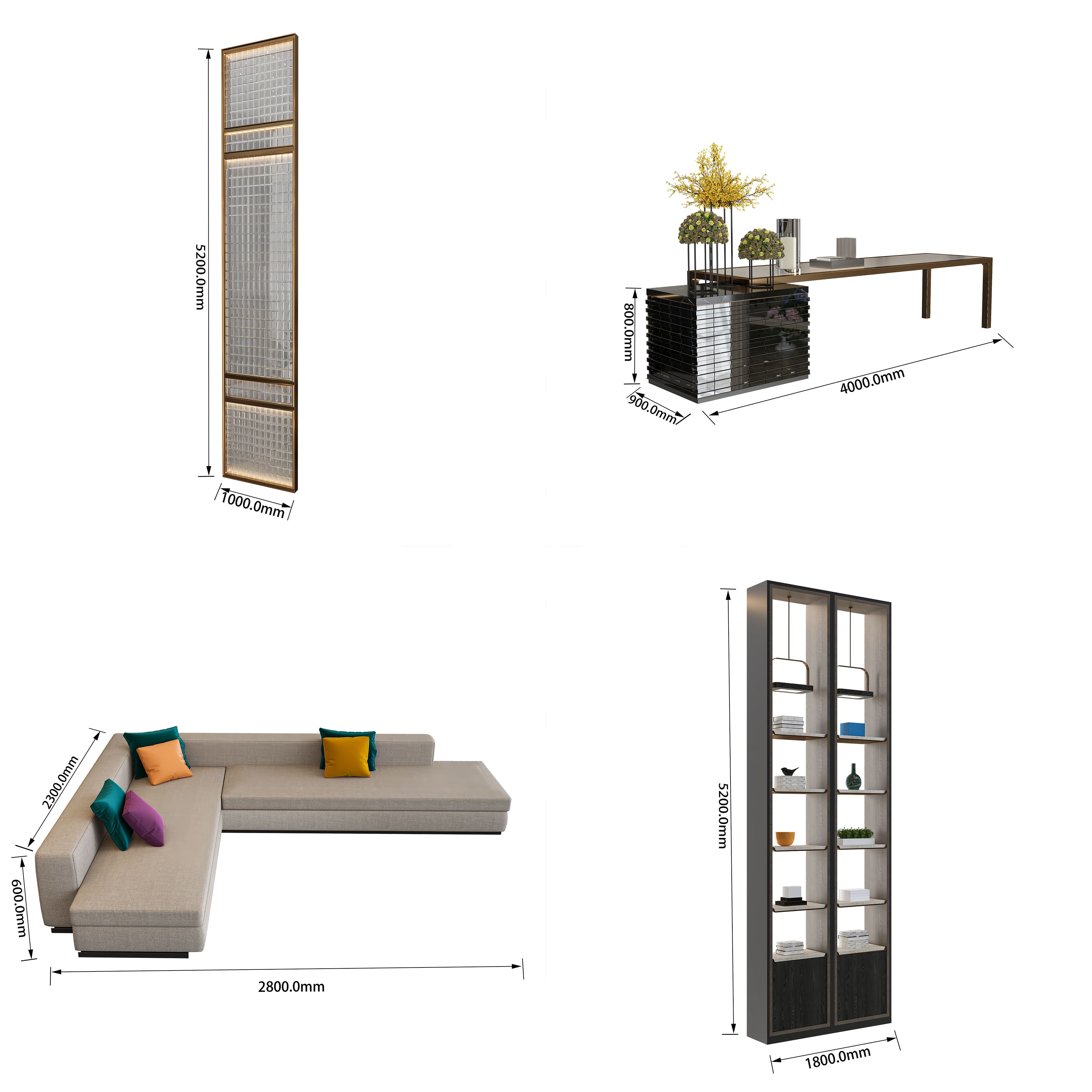 Modern Hotel Lobby Furniture & Interior System