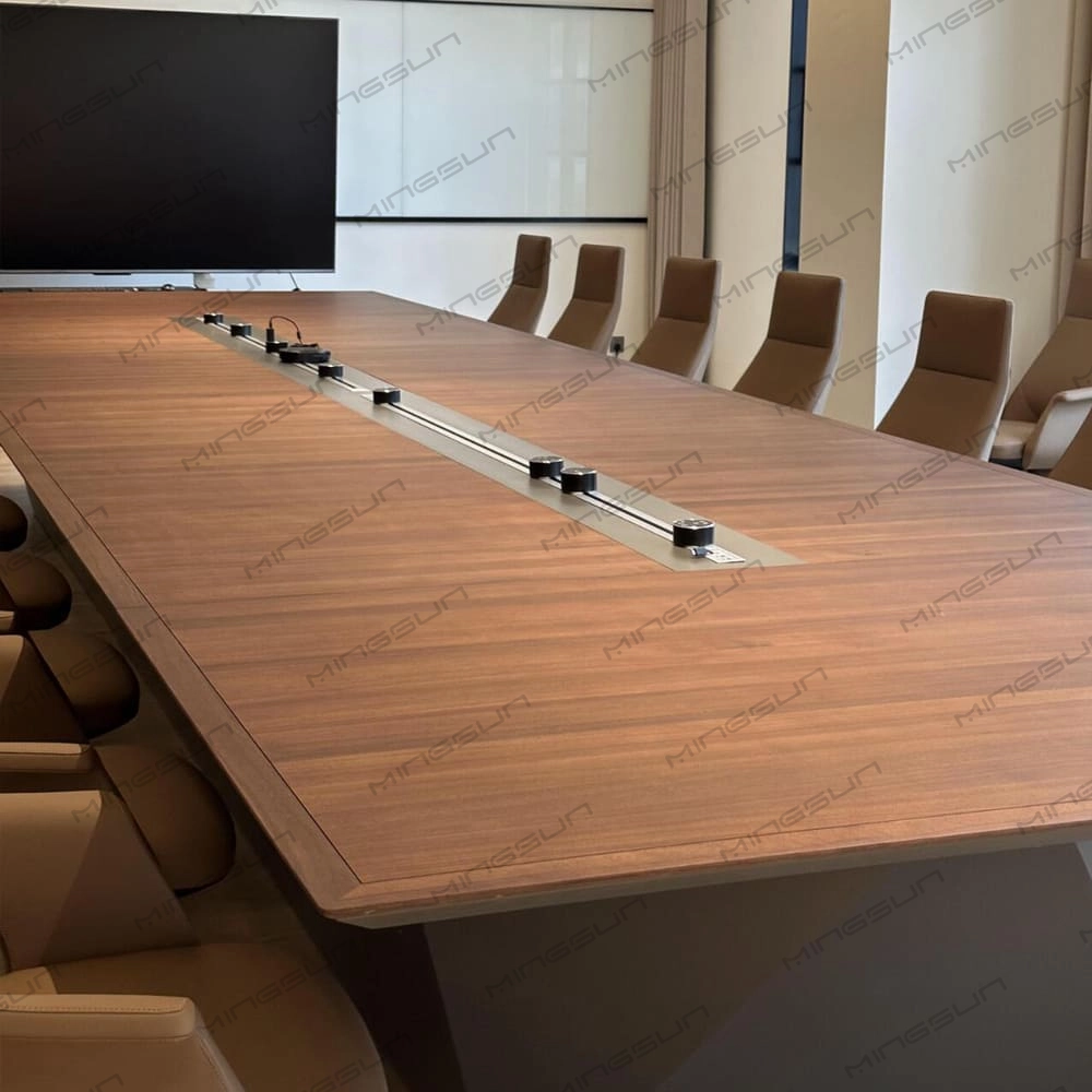 Modern-Conference-Table-with-Integrated-Power-System-–-Custom-Designed-Meeting-Furniture-for-Hotels-&-Offices - MINGSUN Modern Conference Table with Integrated Power System – Custom Designed Meeting Furniture for Hotels & Offices - MINGSUN