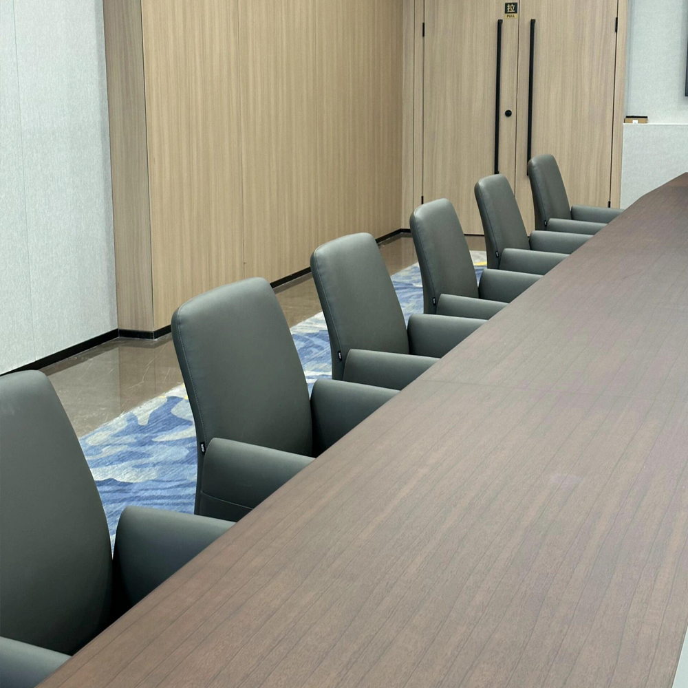 Modern Conference Table with Integrated Power System – Custom Designed Meeting Furniture for Hotels & Offices - MINGSUN