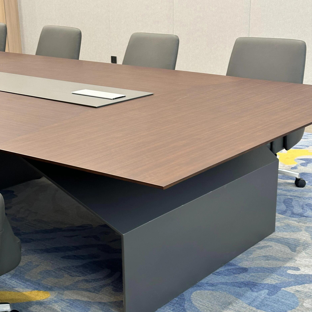 Modern Conference Table with Integrated Power System – Custom Designed Meeting Furniture for Hotels & Offices - MINGSUN