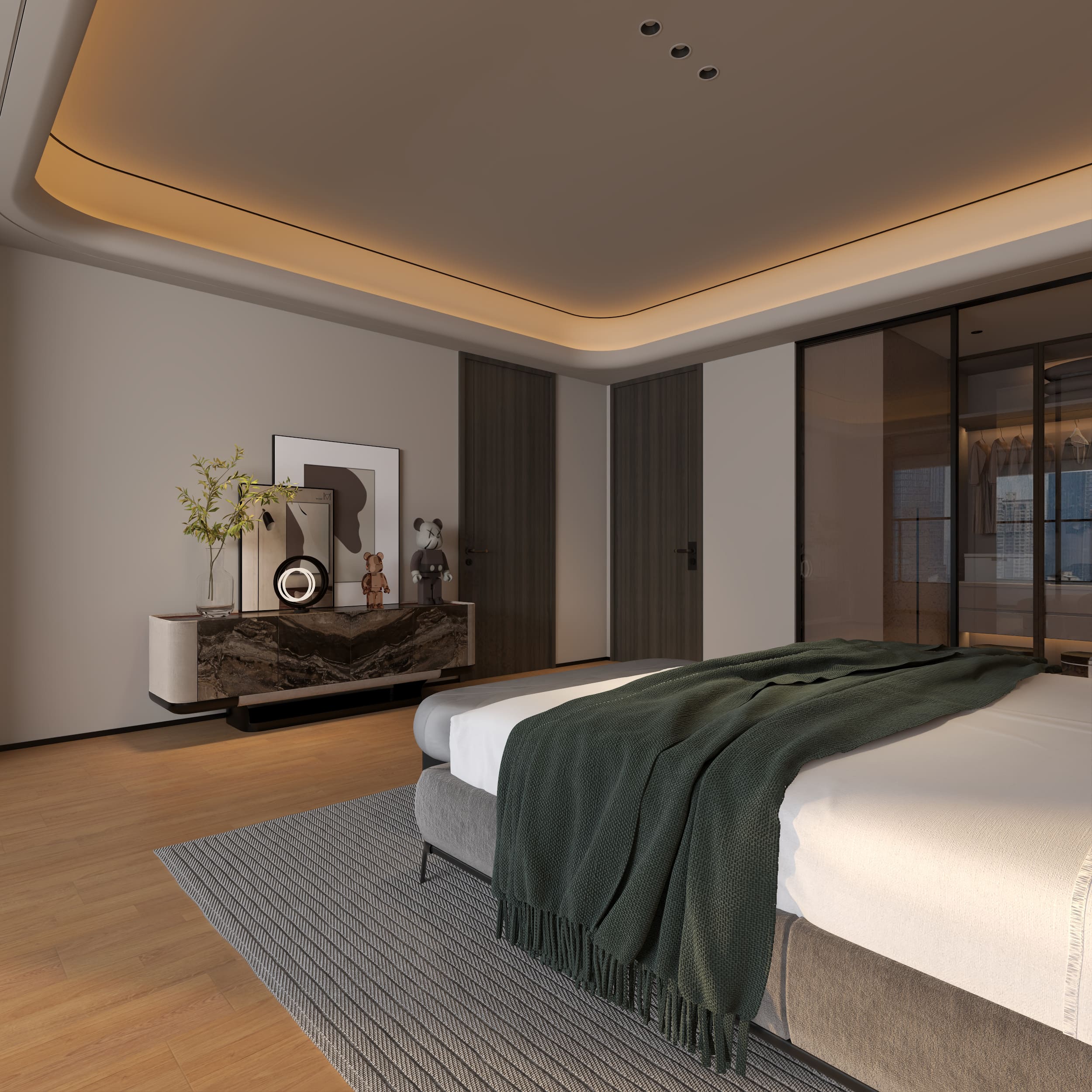 Mingsun Contemporary Luxury Bedroom Furniture Collection – Artistic Design Meets Functional Elegance (6) - MINGSUN