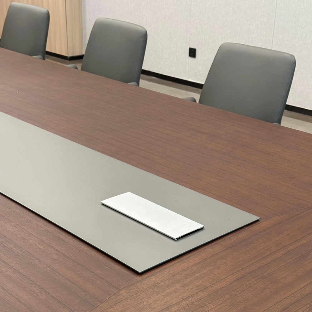 Modern Conference Table with Integrated Power System – Custom Designed Meeting Furniture for Hotels & Offices - MINGSUN