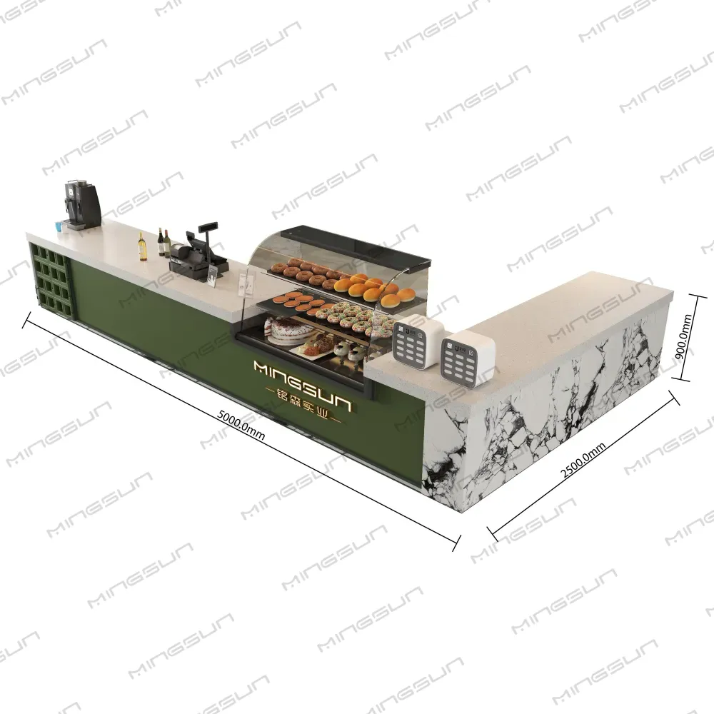 أبعاد طاولة خدمة ضيافة واسعة النطاق بطول 5000 مم مع عرض مدمج للمخبوزات للمنتجعات الفاخرة - مينغسون أبعاد طاولة خدمة ضيافة واسعة النطاق بطول 5000 مم مع عرض مدمج للمخبوزات للمنتجعات الفاخرة - مينغسون