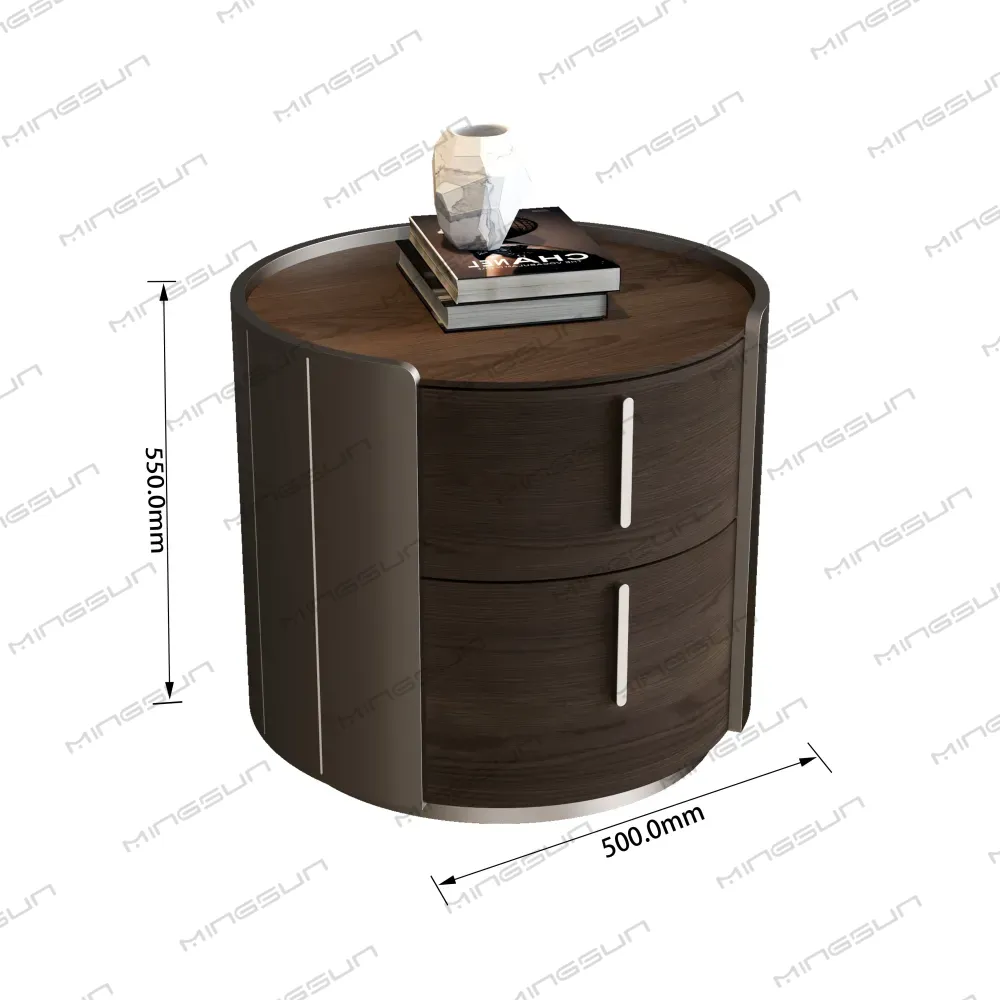 550mm-tall-curved-nightstand-with-dimensions-for-commercial-hotel-room-furniture - MINGSUN