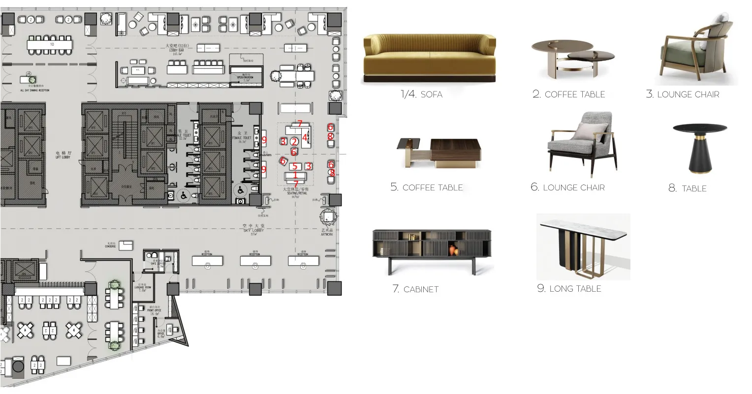 Lobby floor plan