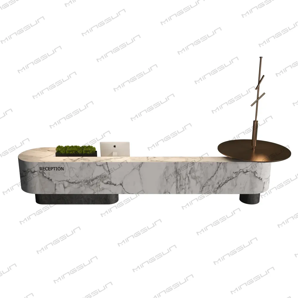 6000mm-marble-reception-desk-hotel-luxury-front-counter-modern-minimalist-curved-design-close-up - MINGSUN 6000mm-marble-reception-desk-hotel-luxury-front-counter-modern-minimalist-curved-design-close-up - MINGSUN