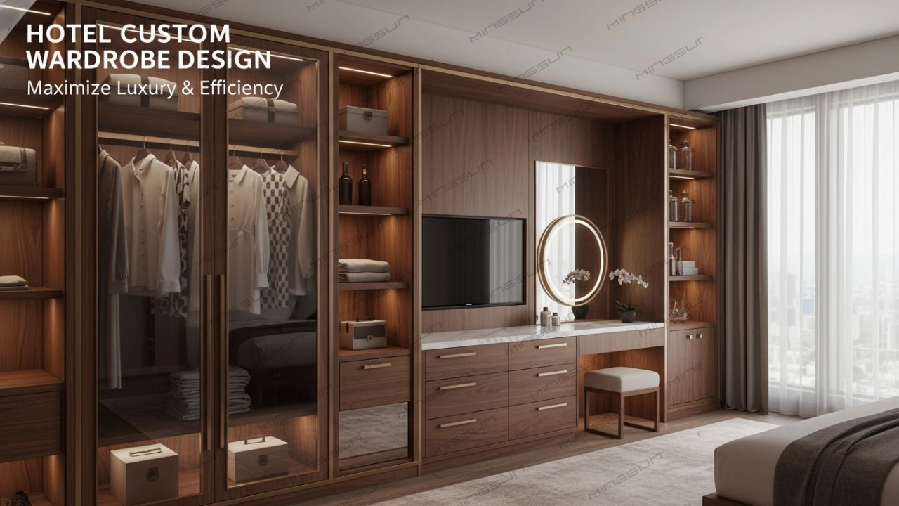 Modern Hotel Room Wardrobe Design by MINGSUN: Luxury & Space-Saving ...