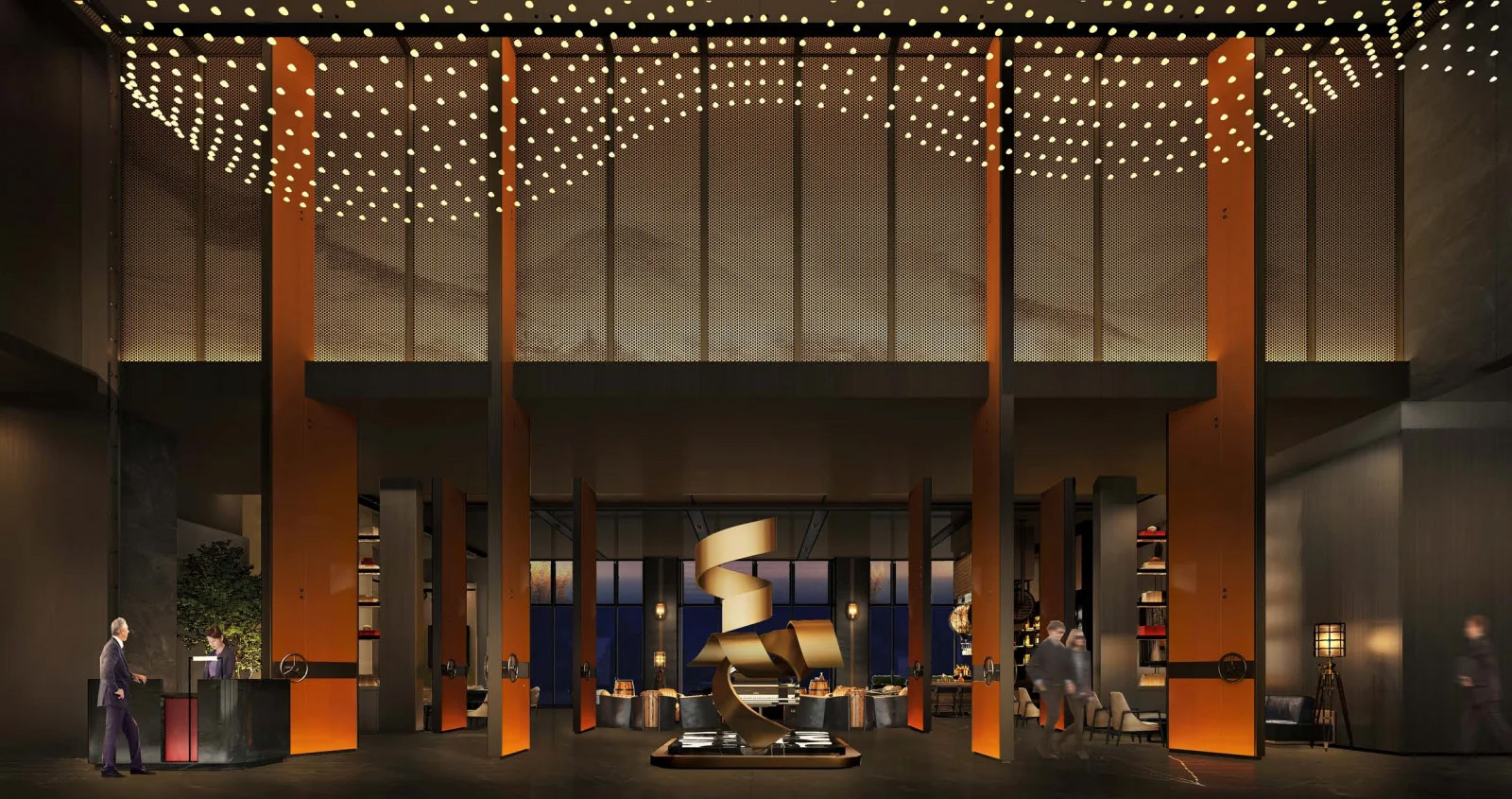 Lobby Area – Furniture, Design & Materials Overview 01