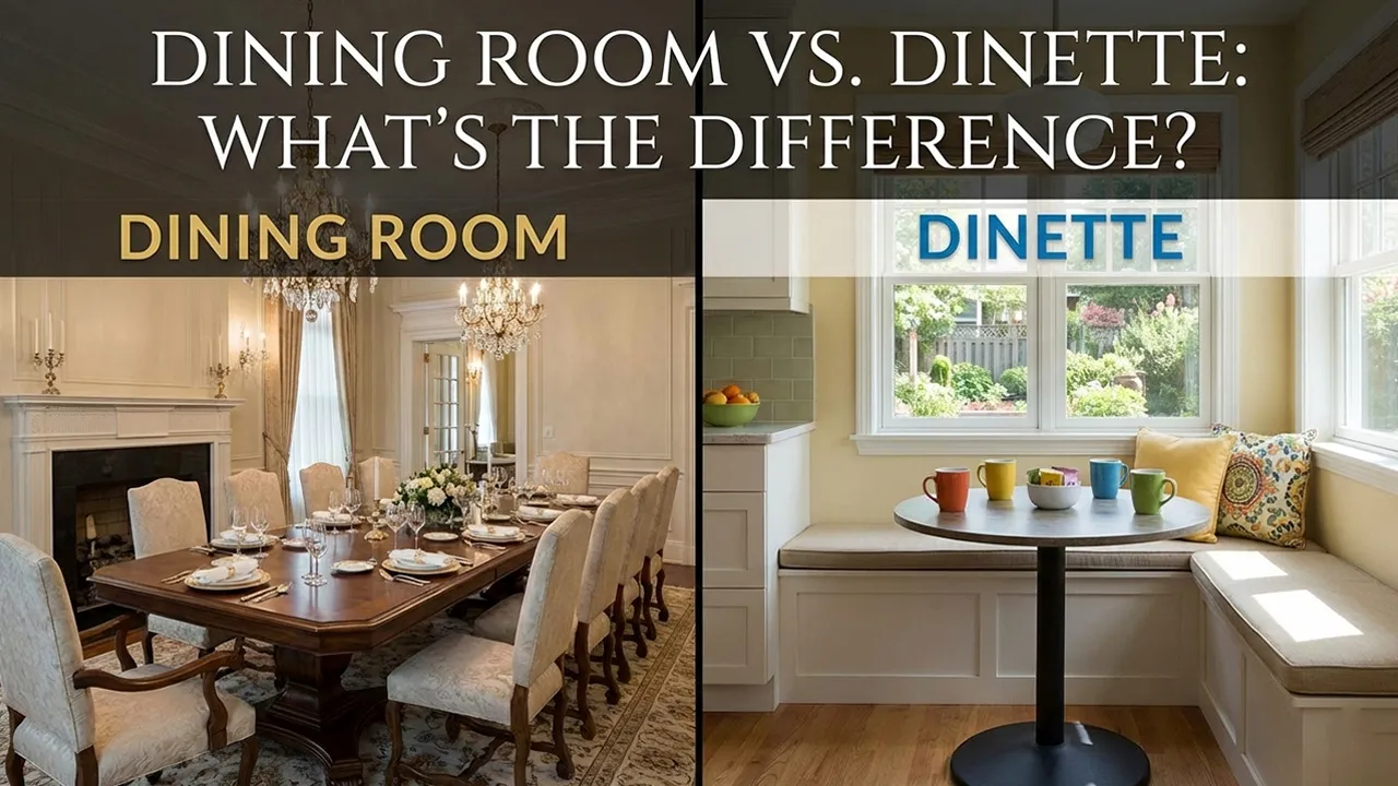 Dining Room vs. Dinette What’s the Difference - MINGSUN
