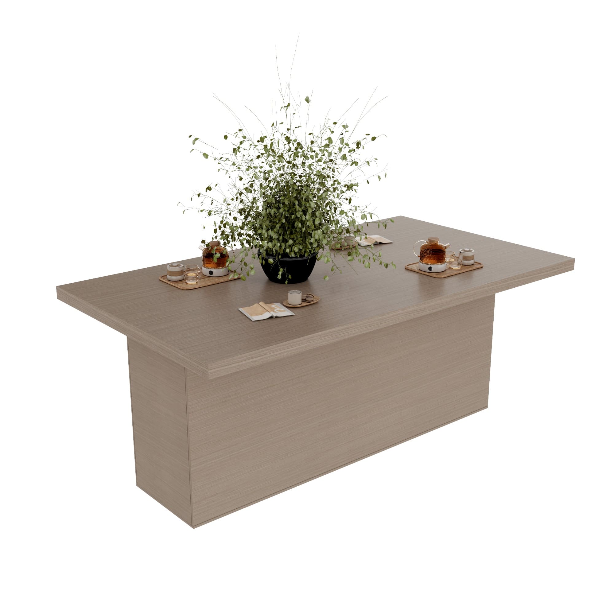 Modern Minimalist Coffee Bar Furniture Set – Custom Designed Bar Counter, Display Shelves & Seating (12)