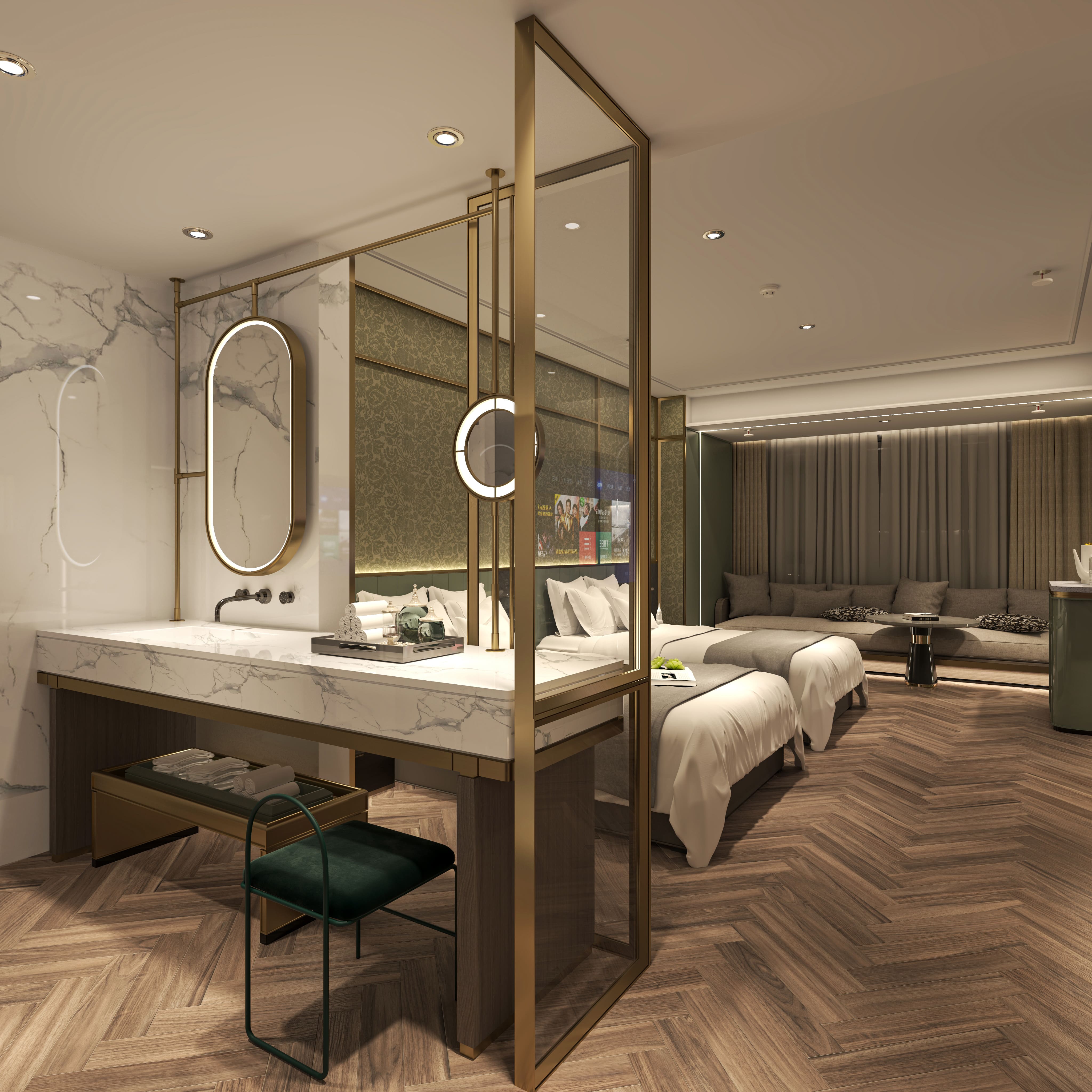 Mingsun Luxury Custom Hotel Guestroom Furniture Collection – Modern Neo-Luxury Full-Suite Solutions - MINGSUN