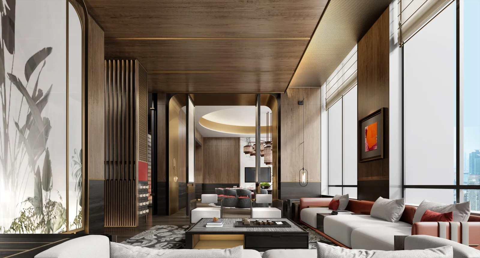 Chinese Restaurant – Furniture, Design & Materials Overview 05 Chinese Restaurant – Furniture, Design & Materials Overview 05