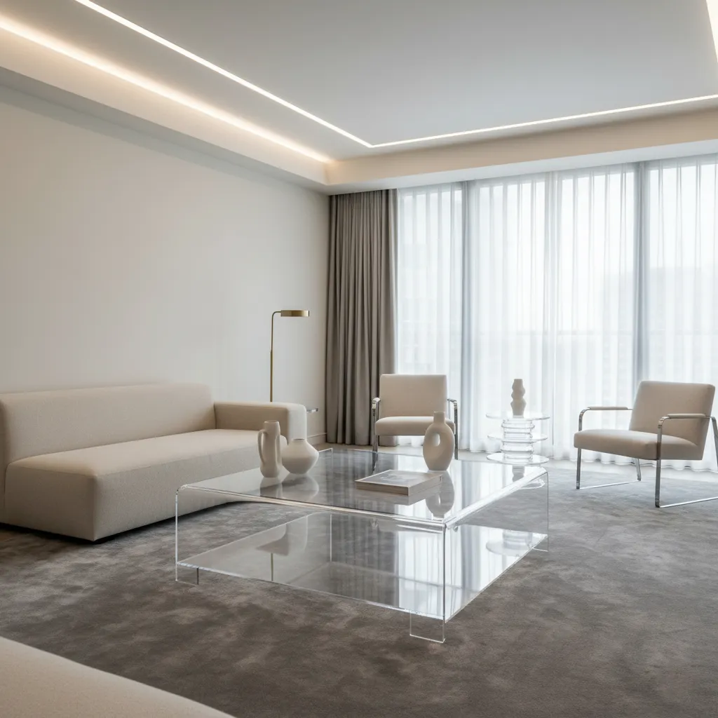 Acrylic & Glass Coffee Tables - MINGSUN