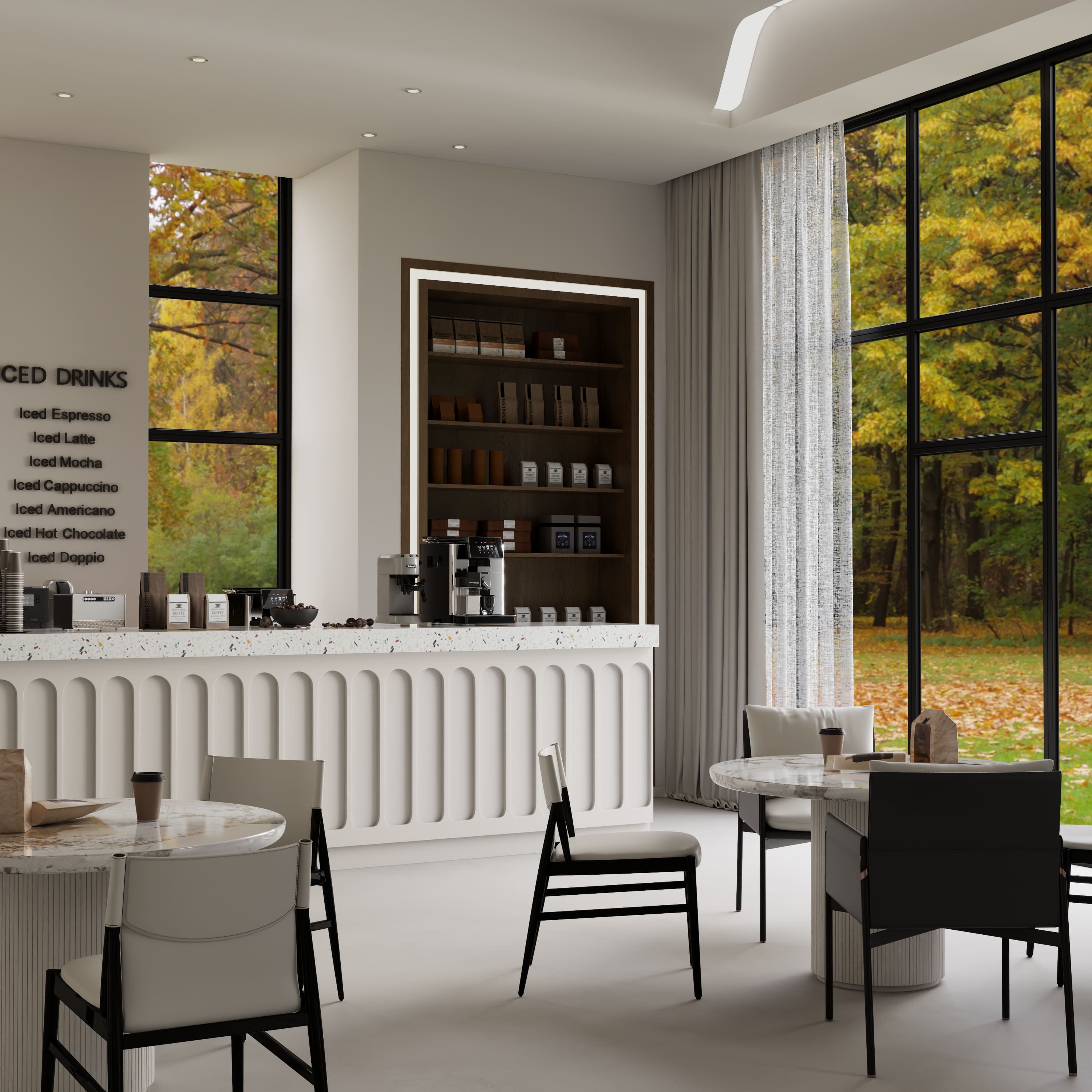 Modern Hotel Coffee Bar Furniture Set – Custom Designed Bar Counter, Marble Tables & Seating – Factory Direct from Guangzhou (7) - MINGSUN