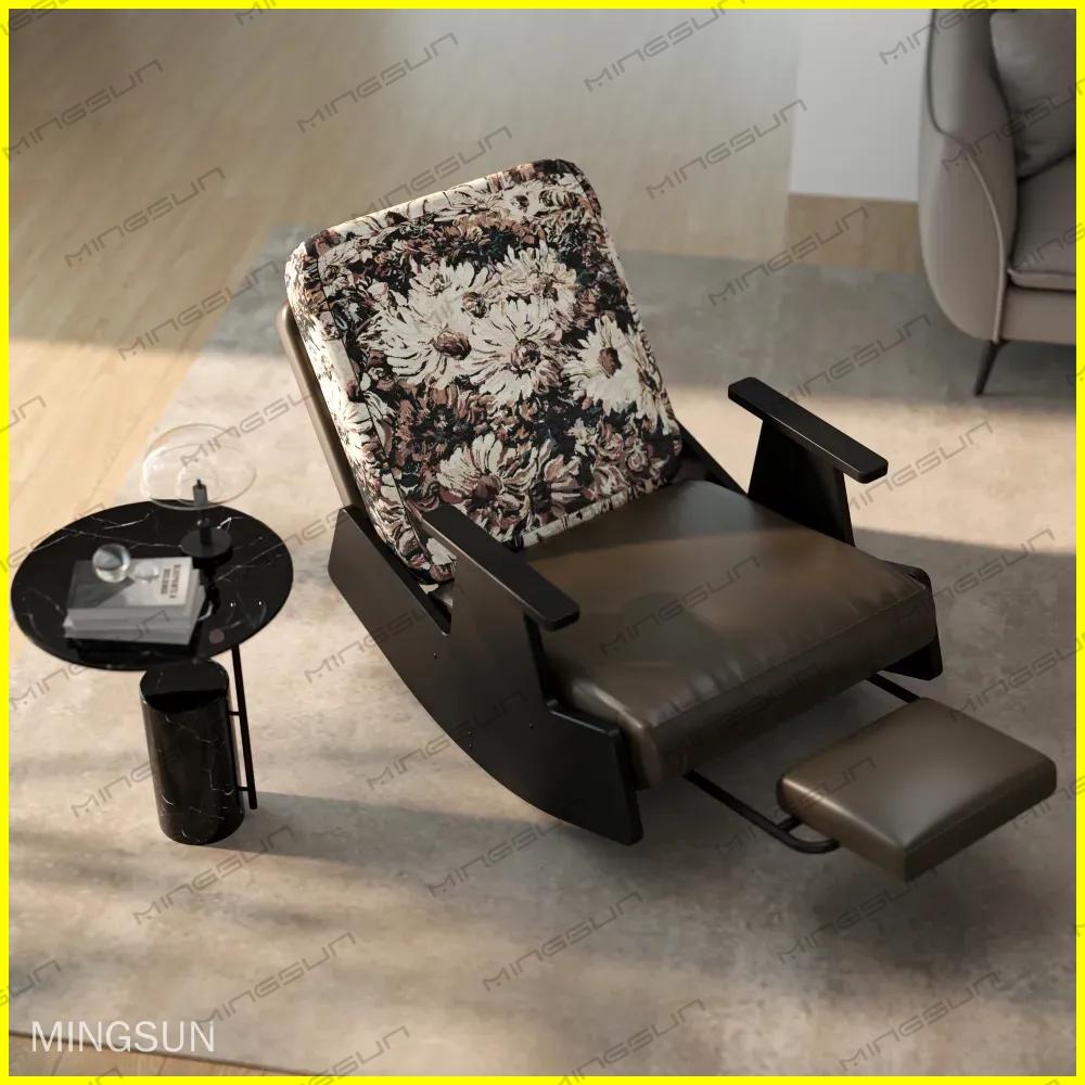 boutique-hotel-suite-furniture-floral-recliner-chair-set - MINGSUN