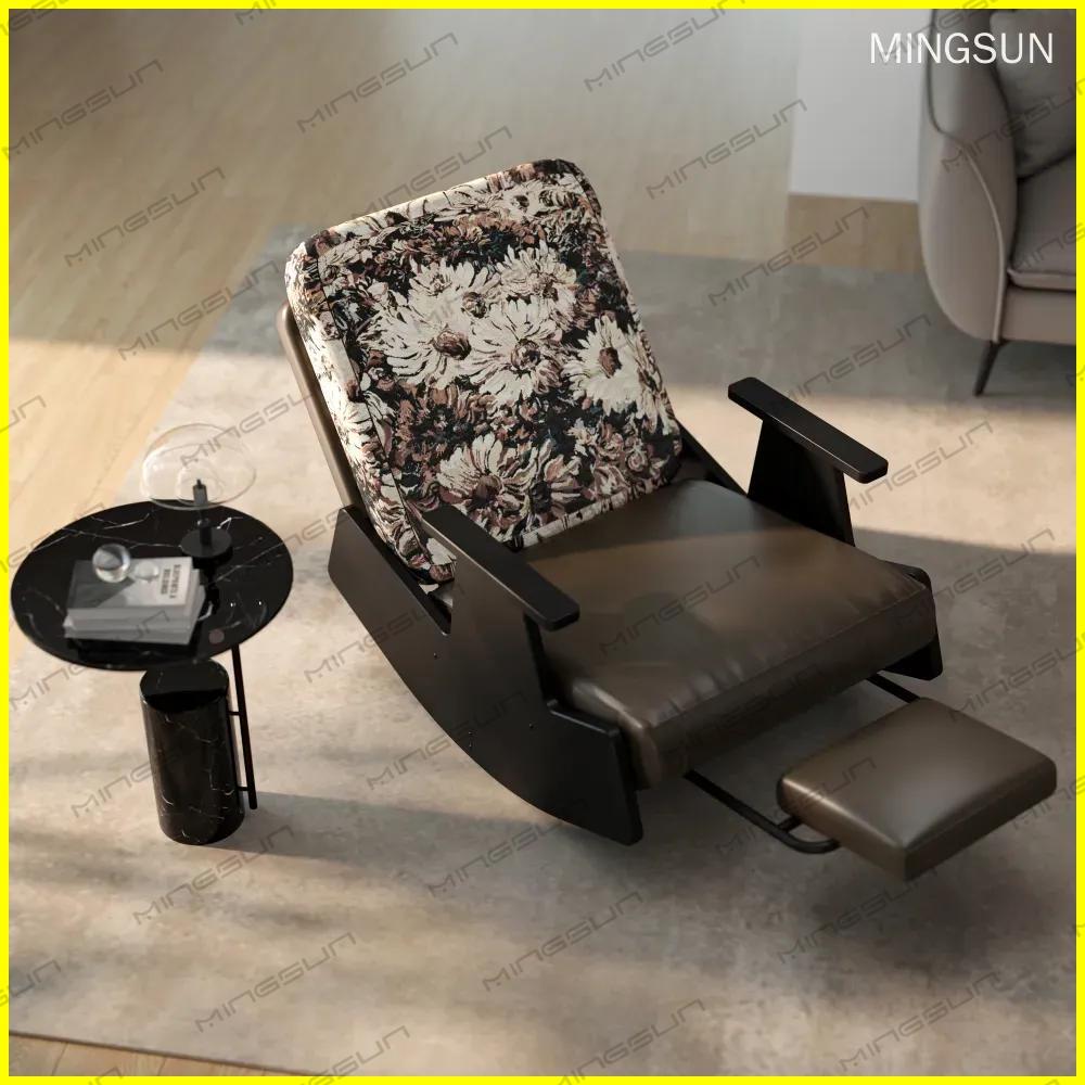 boutique-hotel-suite-furniture-floral-recliner-chair-set - MINGSUN
