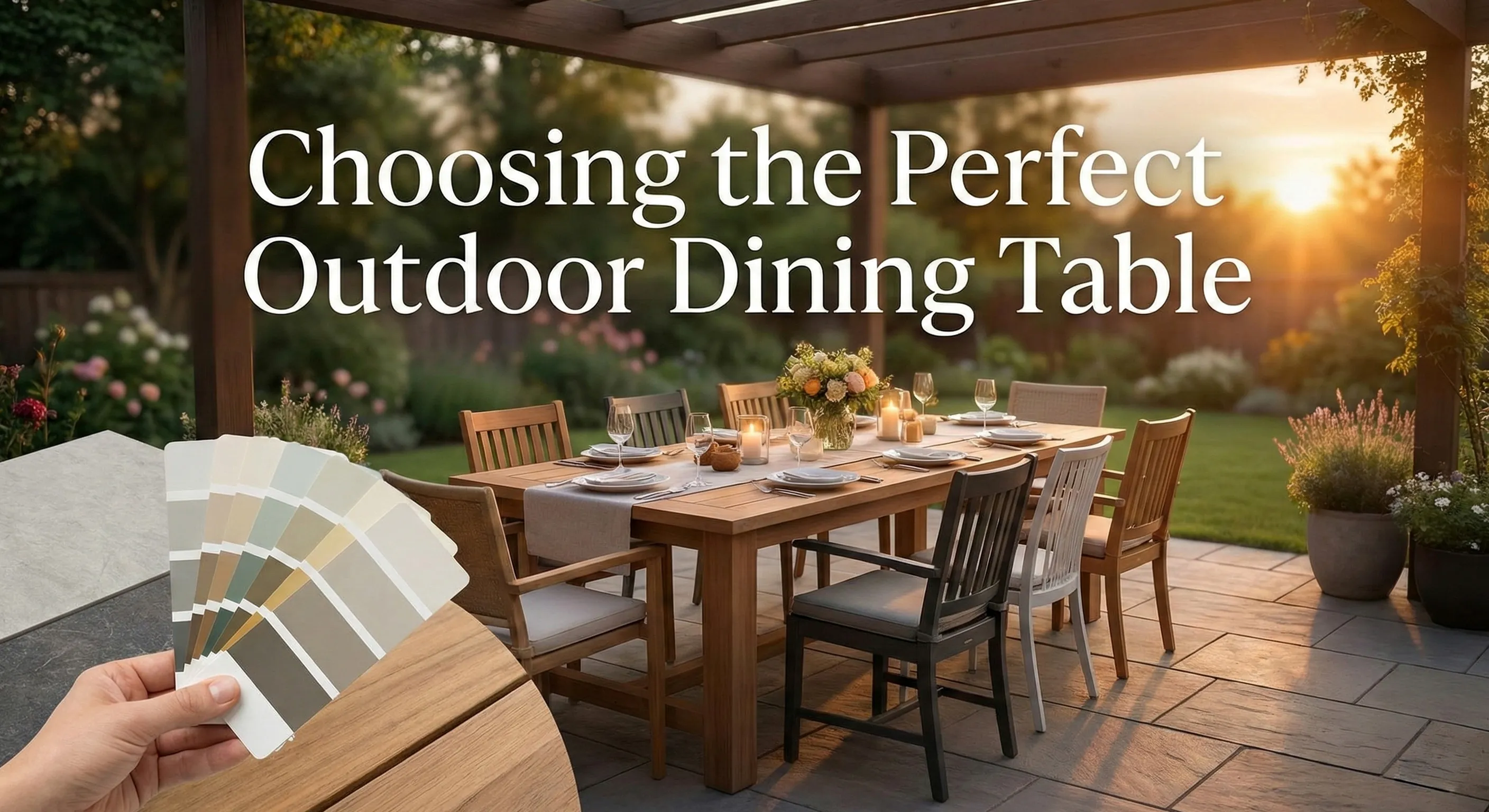 Choosing the Perfect Outdoor Dining Table - MINGSUN