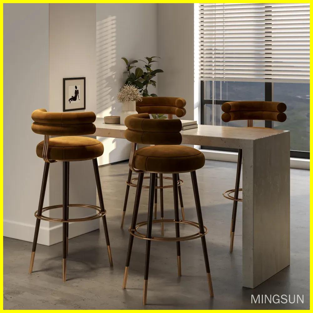 commercial counter height stool for upscale cafe and restaurant bar - MINGSUN