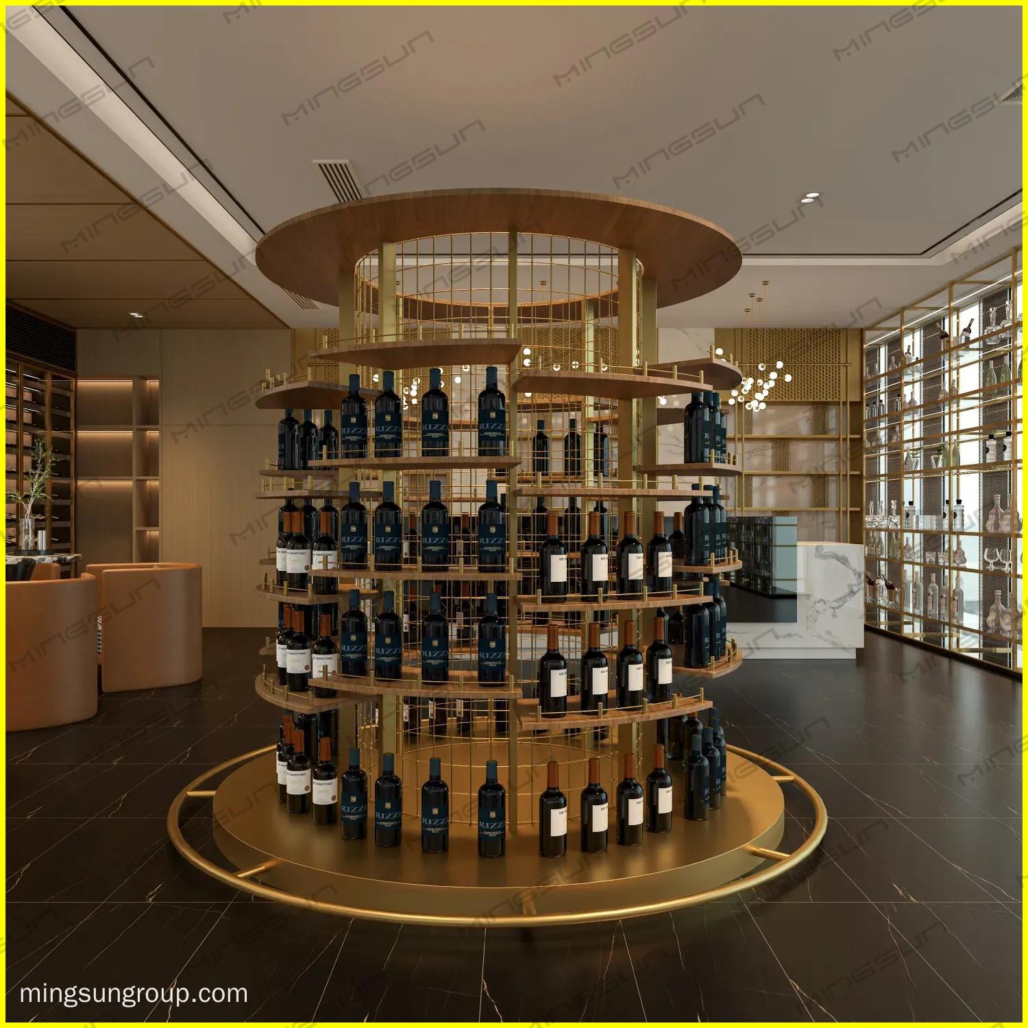 commercial-wine-storage-tower-for-resort-bars-and-lounges - MINGSUN
