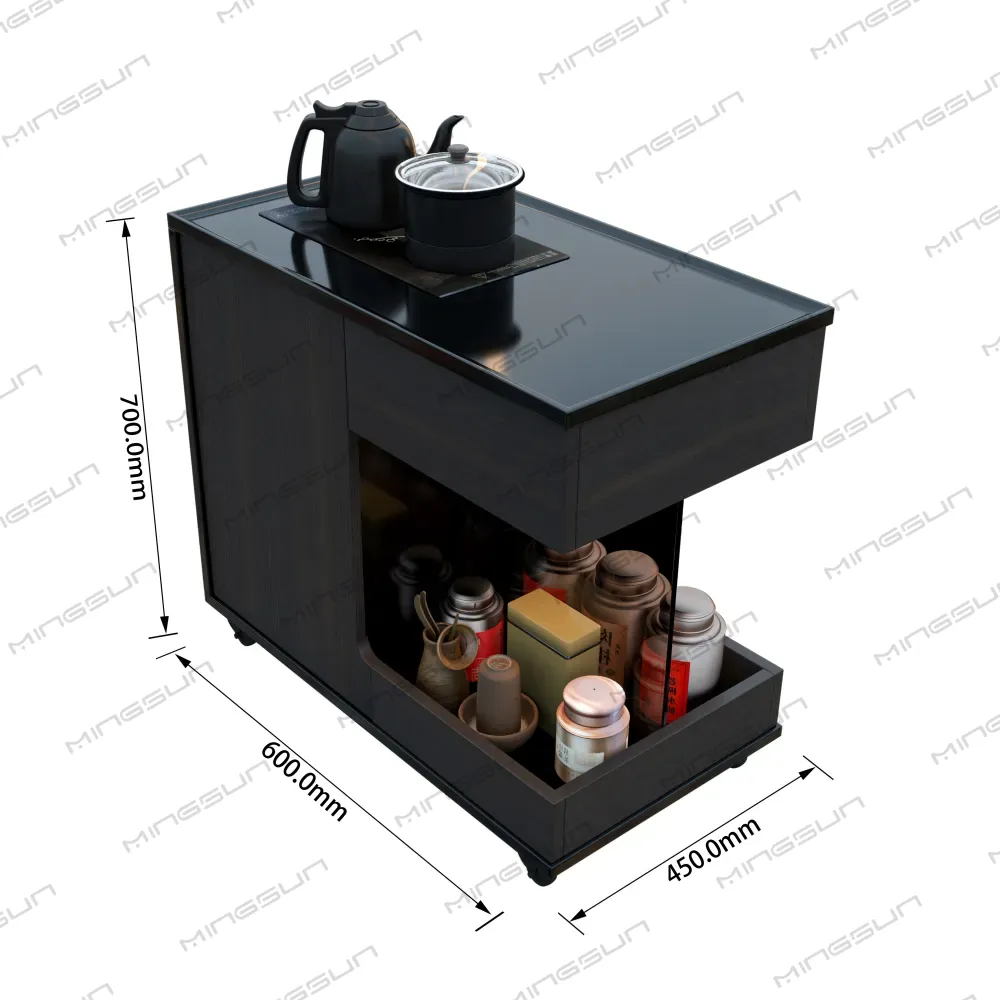 compact-smart-tea-cart-700mm-by-600mm-with-induction-cooker-hotel-suite-furnishing - MINGSUN compact-smart-tea-cart-700mm-by-600mm-with-induction-cooker-hotel-suite-furnishing - MINGSUN