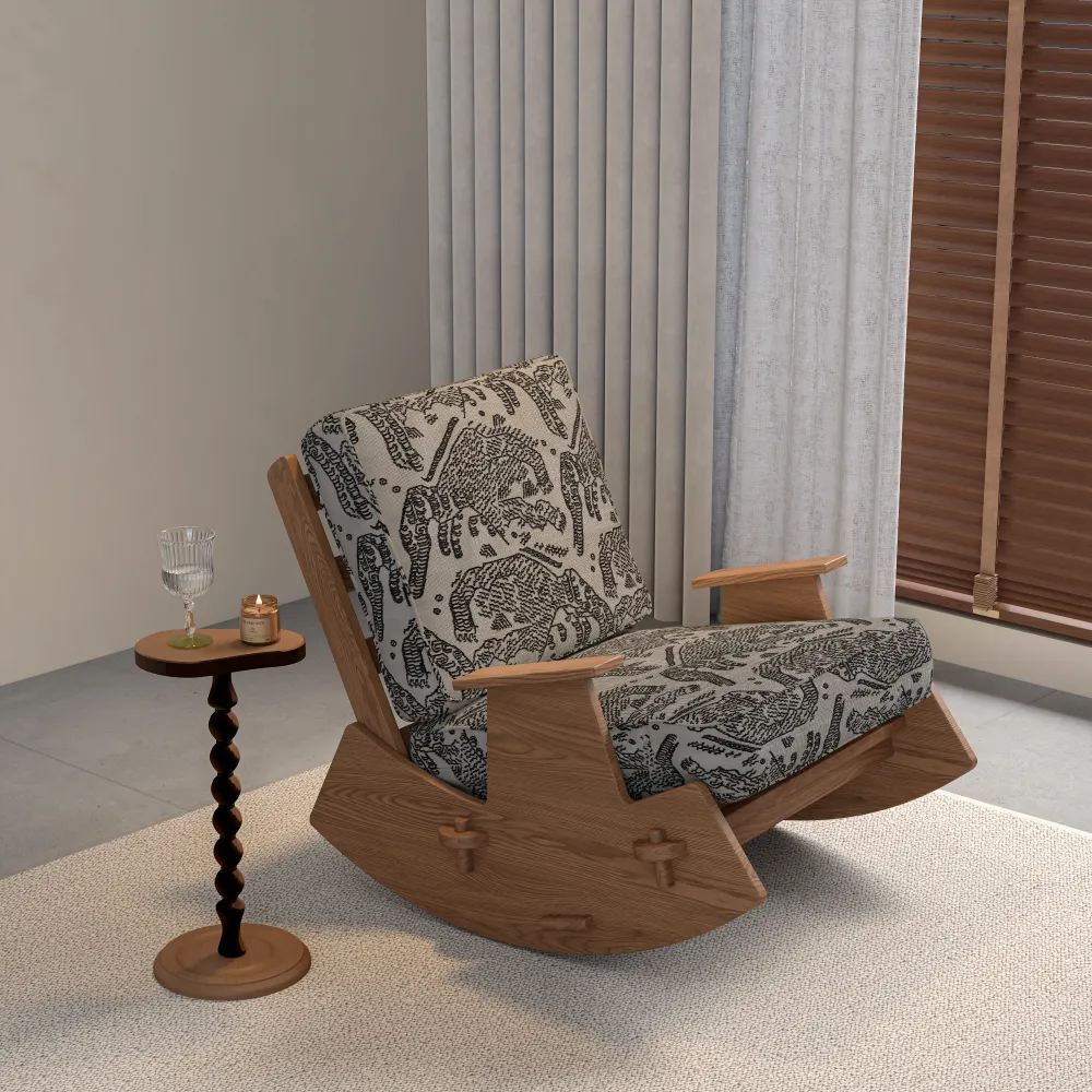 cozy-reading-nook-rocking-chair-natural-light-setting-modern-rustic-design-patterned-cushions-residential-hotel-lounge - MINGSUN