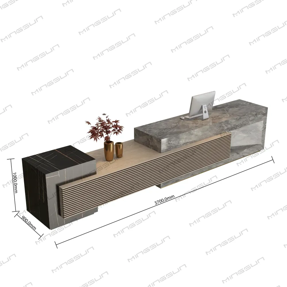 custom-hotel-reception-counter-3700mm-long-x-1000mm-high-for-luxury-resorts - MINGSUN