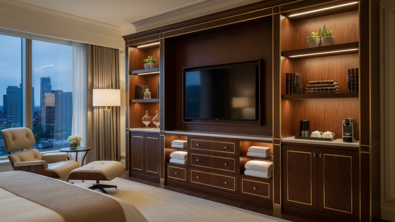 custom tv cabinets hotel