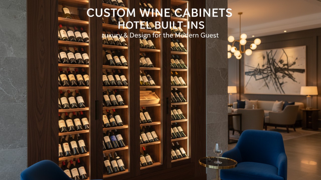 custom wine cabinets built in hotel - MINGSUN