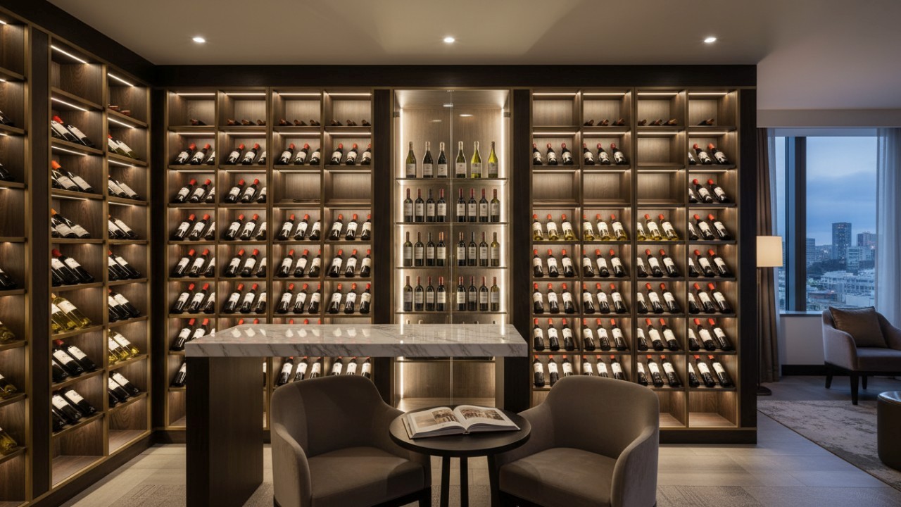 custom wine cabinets hotel