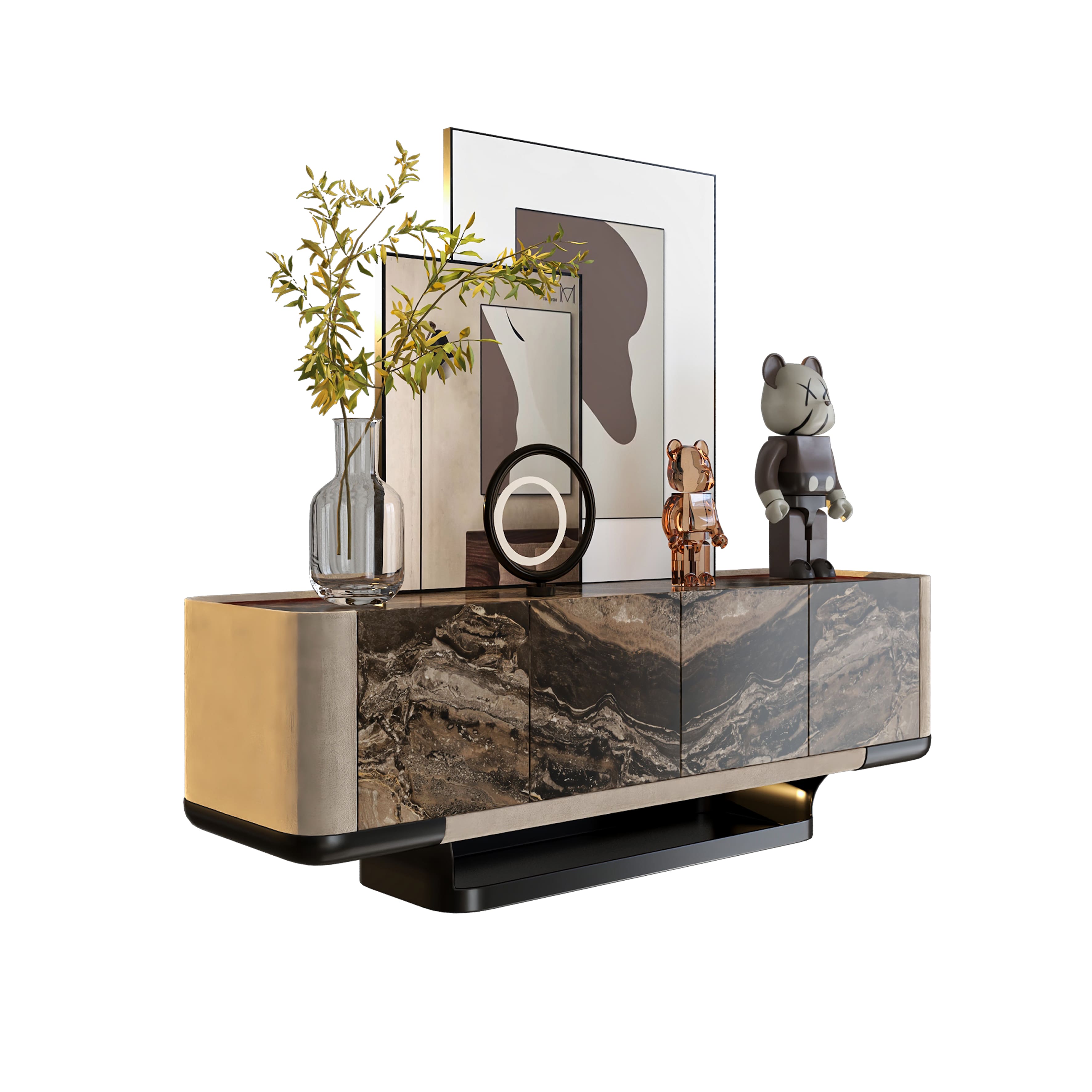 Mingsun Contemporary Luxury Bedroom Furniture Collection – Artistic Design Meets Functional Elegance (1)