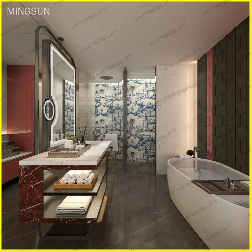 five-star-suite-bathroom-full-view-marble-vanity-bathtub-luxury-interior-design-wet-area-furnishing-commercial-project - MINGSUN