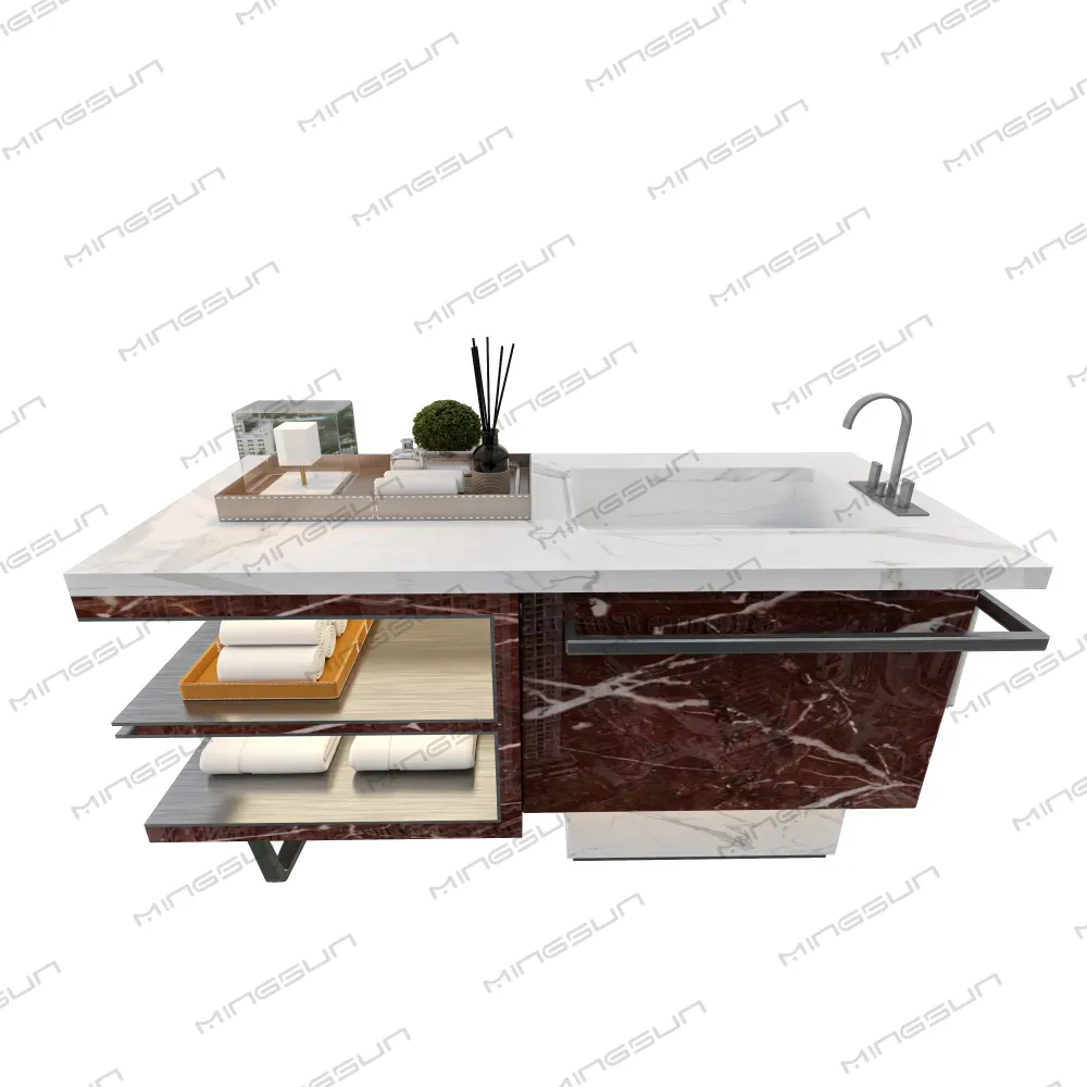 high-end-commercial-bathroom-sink-vanity-integrated-washbasin-marble-storage-cabinet-minimalist-design-project-view - MINGSUN high-end-commercial-bathroom-sink-vanity-integrated-washbasin-marble-storage-cabinet-minimalist-design-project-view - MINGSUN