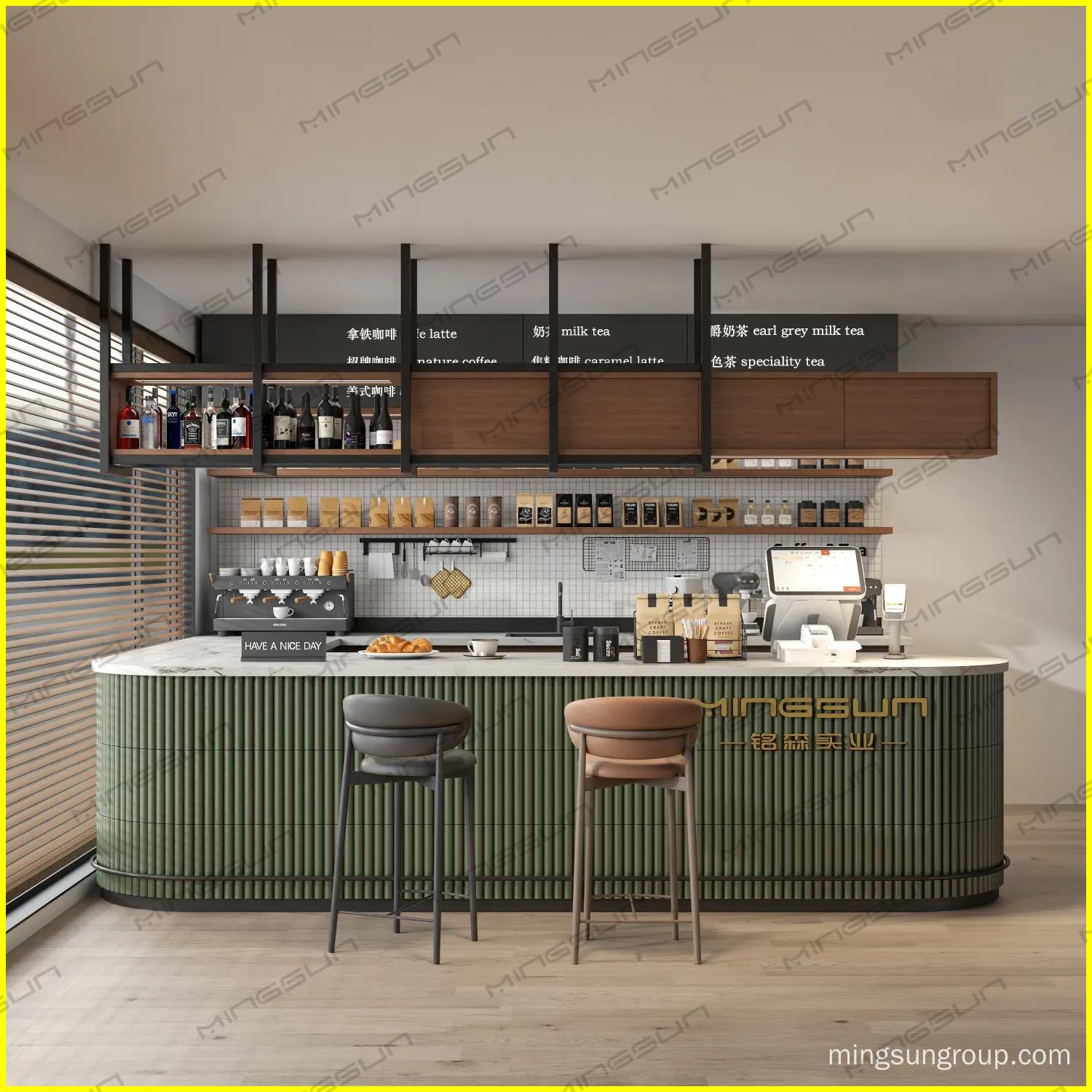 high-end-commercial-coffee-bar-for-hotels-with-mingsun-branding - MINGSUN