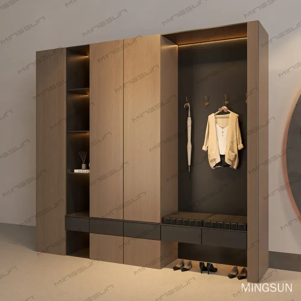 high end entrance console table for 5 star hotel lobby with sculptural gold pedestal - MINGSUN