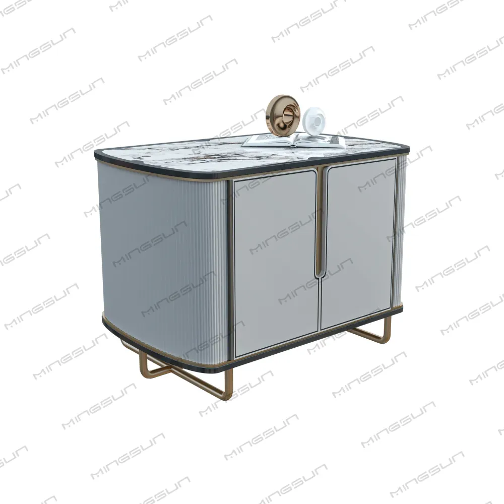 high-end-hotel-nightstand-with-asymmetrical-design-and-marble-texture-for-unique-interior-style - MINGSUN high-end-hotel-nightstand-with-asymmetrical-design-and-marble-texture-for-unique-interior-style - MINGSUN