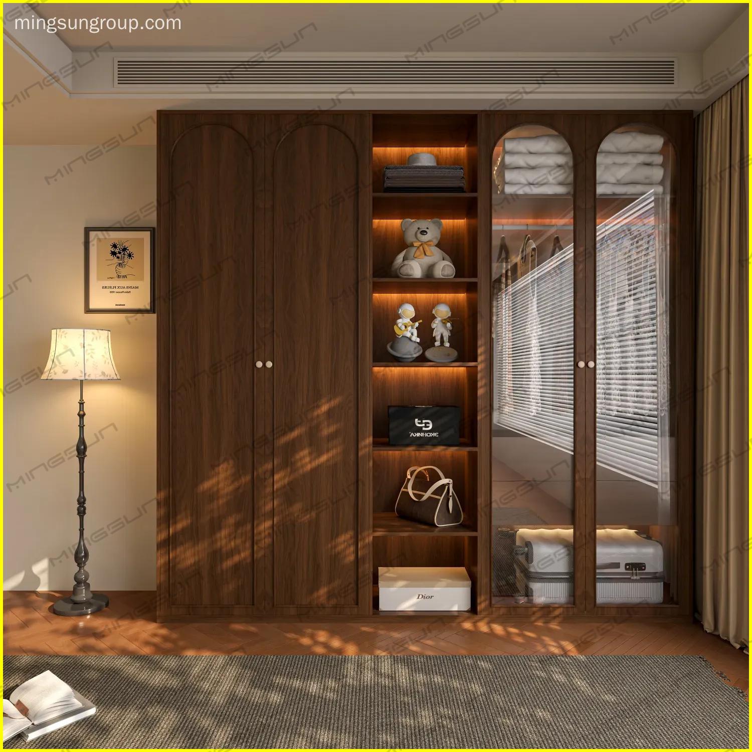 hotel-bedroom-wardrobe-in-context-with-warm-lighting-and-decor-items - MINGSUN