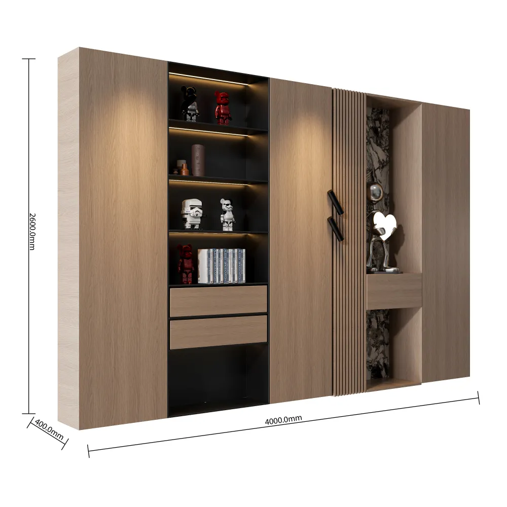 hotel-furniture-wall-unit-dimensions-4000mm-width-for-commercial-use-in-luxury-hotels - MINGSUN