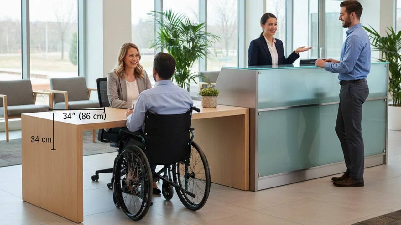 How High Does a Reception Desk Have to Be to Be Accessible - MINGSUN