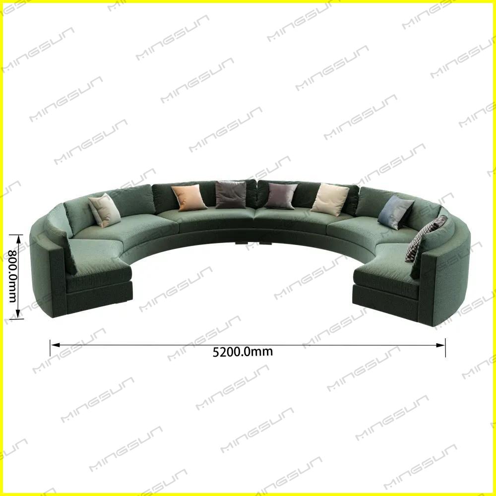 large-curved-green-sofa-for-hotel-lobby-or-lounge-area 2 - MINGSUN